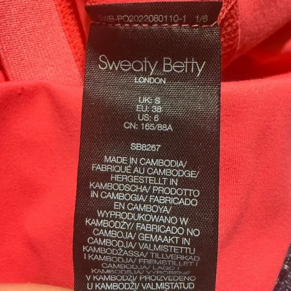 NWT Sweaty Betty Super Soft Strappy Back Workout Crop Top in Glow Pink SIZE US 6 - Picture 11 of 12